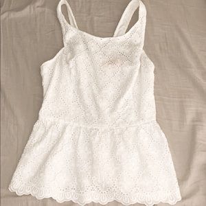 white lily pulitzer summer top!!